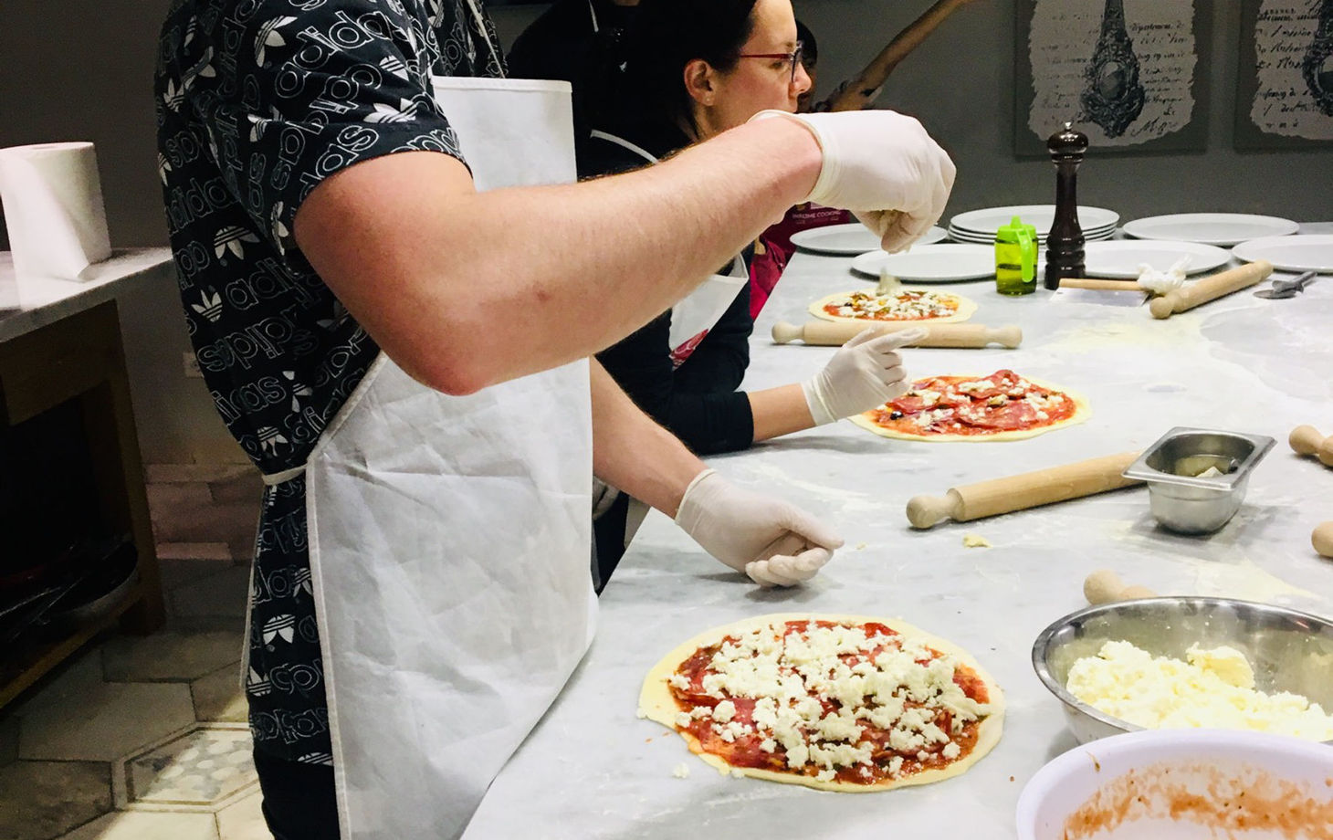 Traditional Pizza and Gelato Making Class in Rome near Piazza Navona