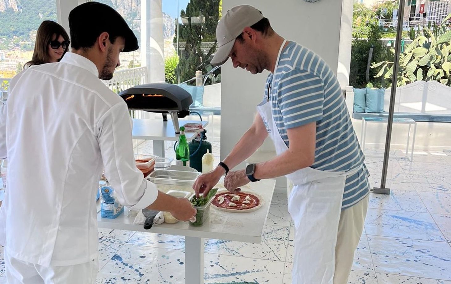 Premium Small Group Capri Pizza Making Class with Wine & Tiramisu