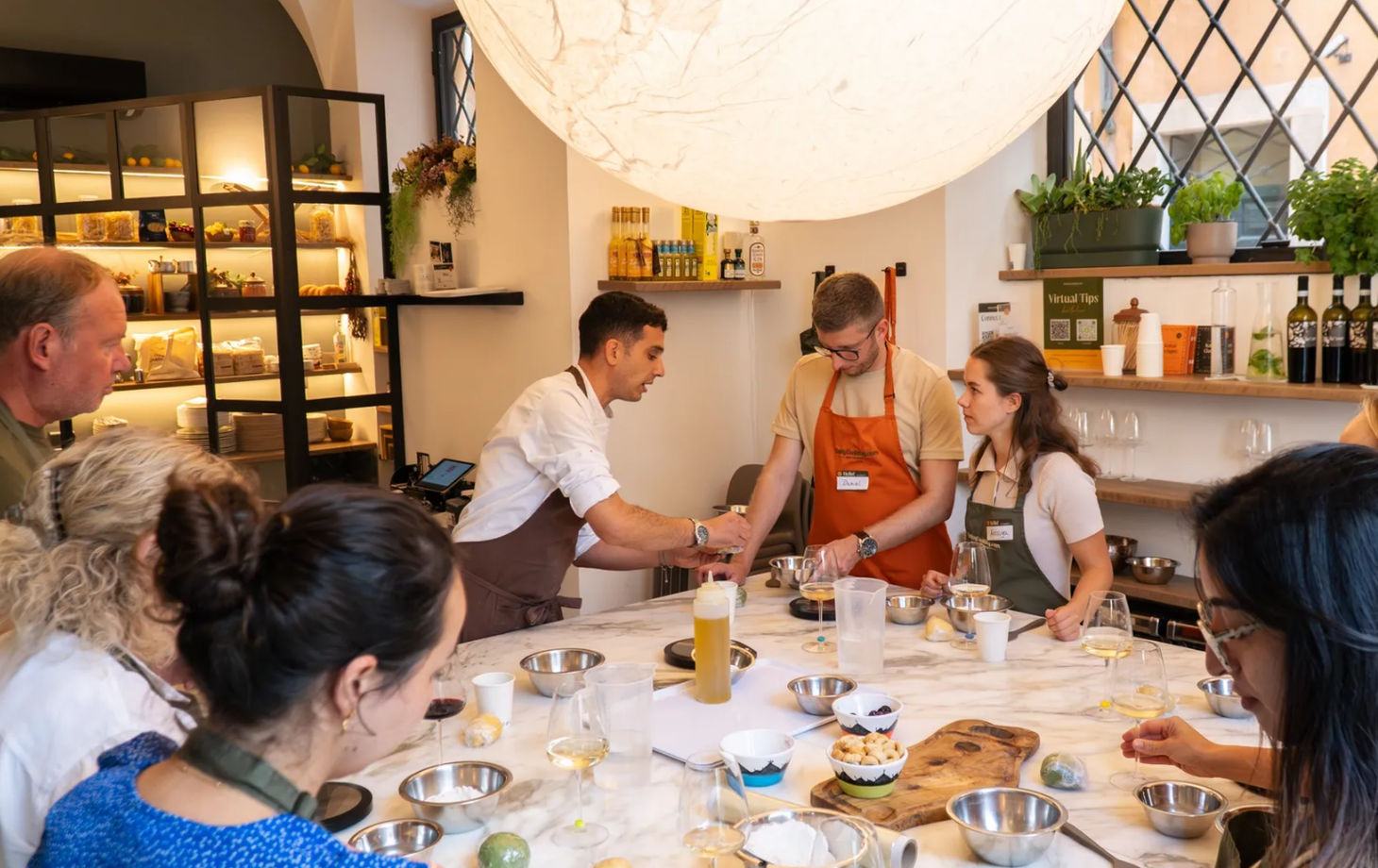 Private Italian Cooking Masterclass: Pizza, Pasta & Gelato with Unlimited Wine near the Colosseum (Up to 10 Guests)