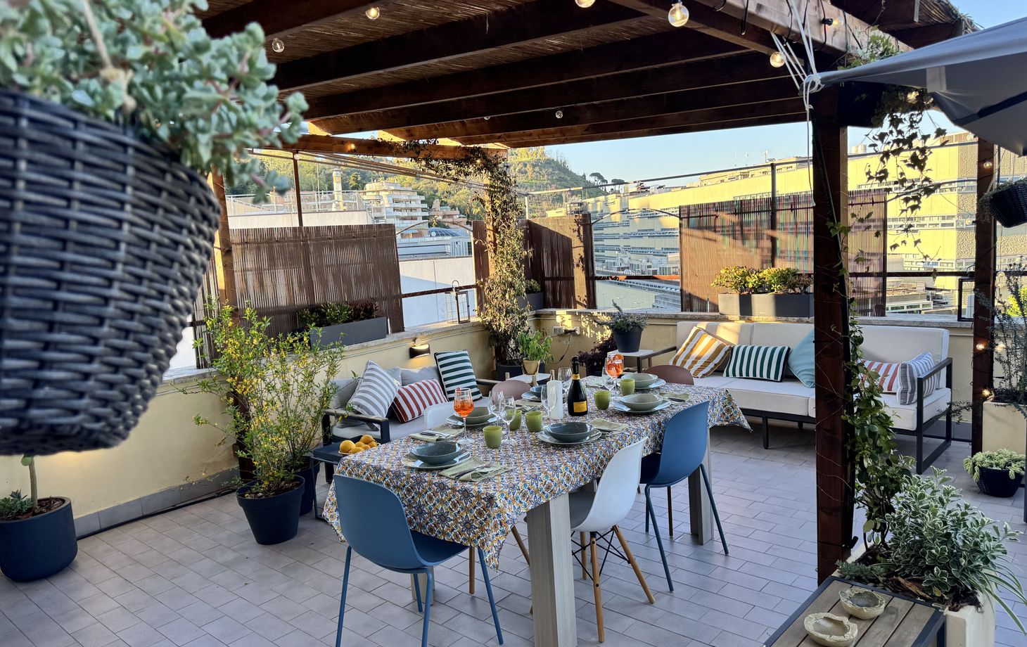 Private Rooftop Italian Dinner near the Vatican Museums