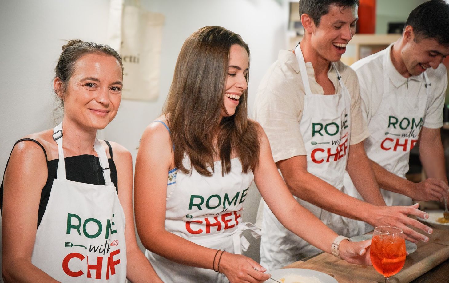 Privates Erlebnis: Spritz- und Spaghetti-Kochkurs in Rom