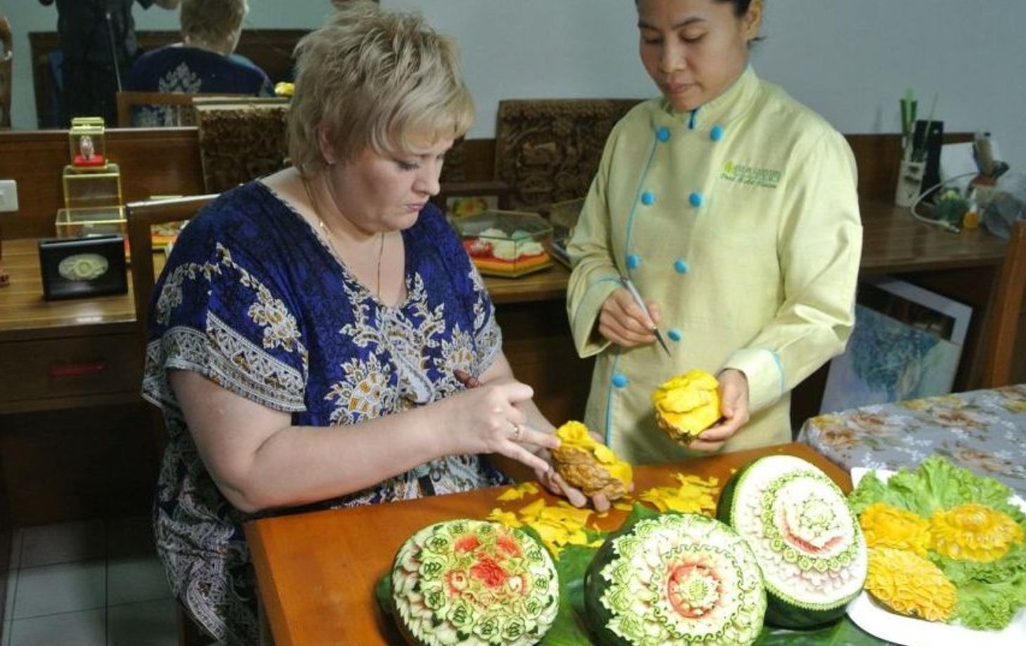 Professional Thai Fruit and Vegetable Carving Half Day Class