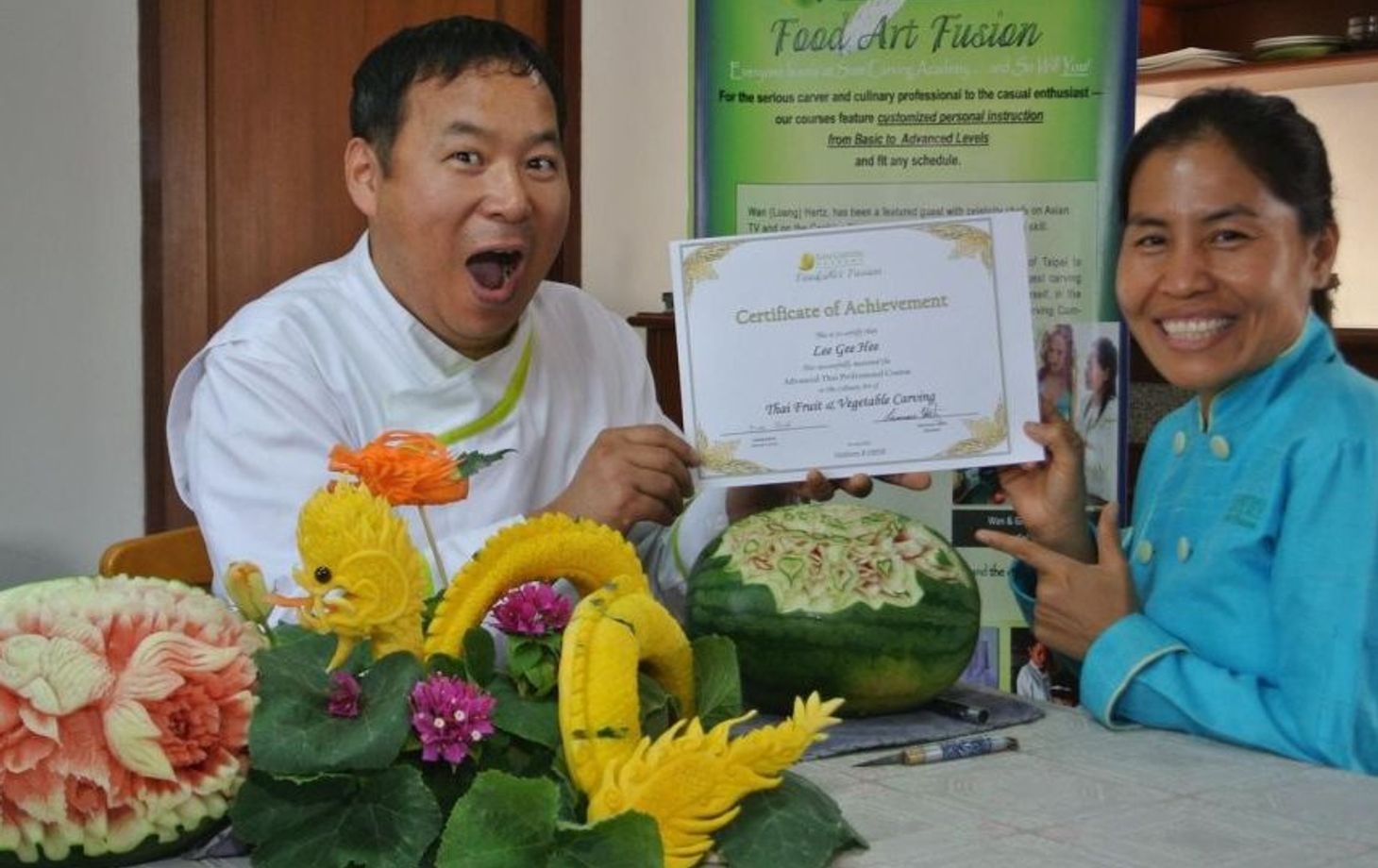 Professional Thai Fruit and Vegetable Carving Half Day Class