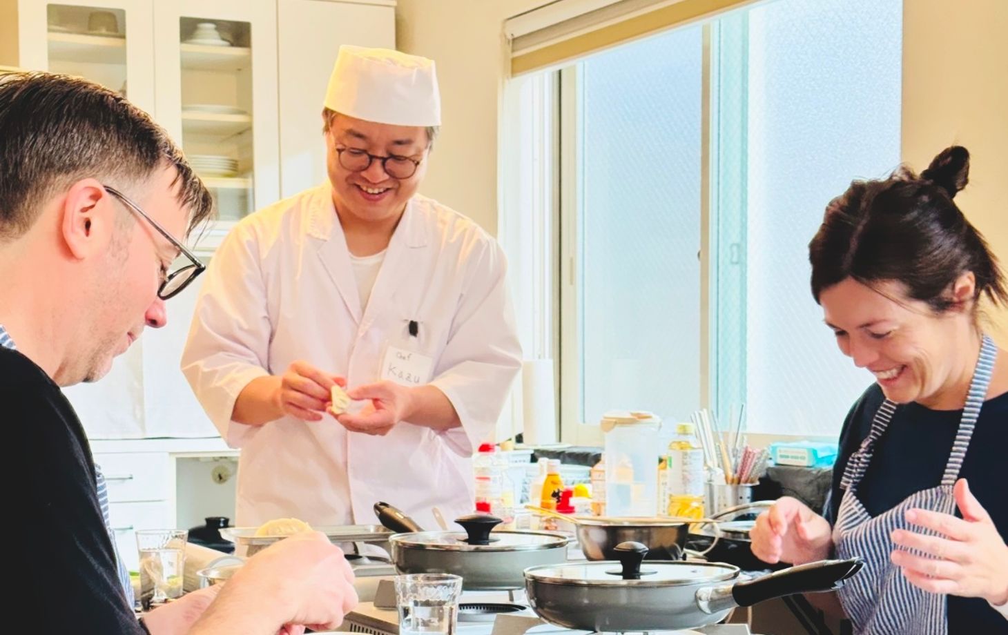 Expérience culinaire Ramen &amp; Gyoza à domicile avec un chef + Matcha (Option végétarienne disponible)