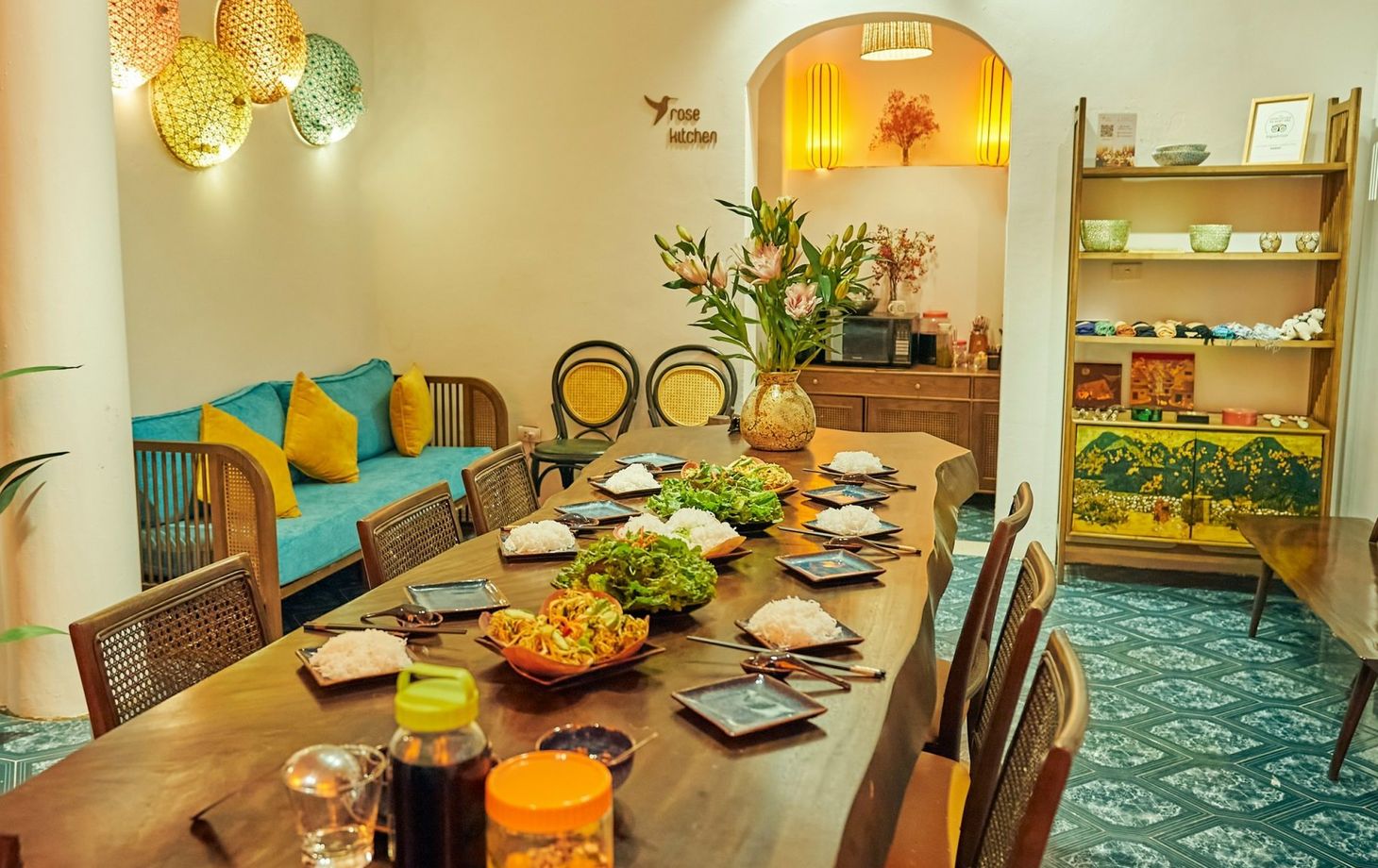 Relaxed Vietnamese Cooking Class with Market Tour and Homemade Wine Tasting