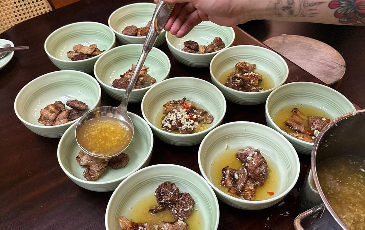 Relaxed Vietnamese Cooking Class with Market Tour and Homemade Wine Tasting