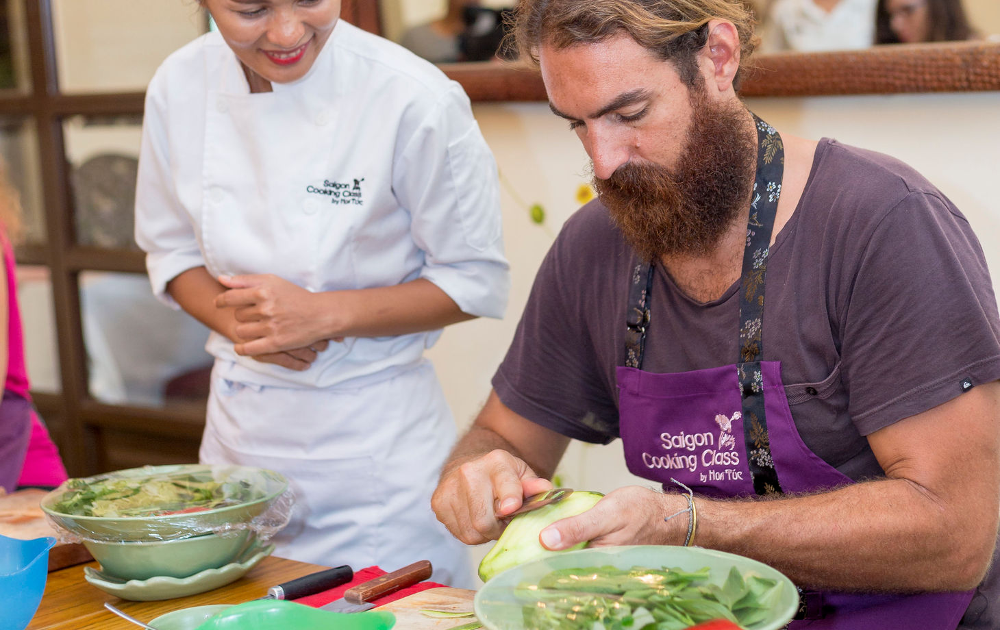 Cours de cuisine à Saigon et visite du marché local