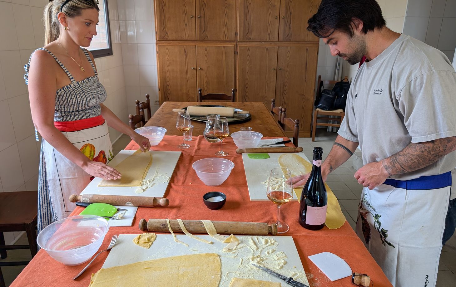 San Gimignano Tuscan Cooking Experience with Handmade Pasta, Lunch & Wine