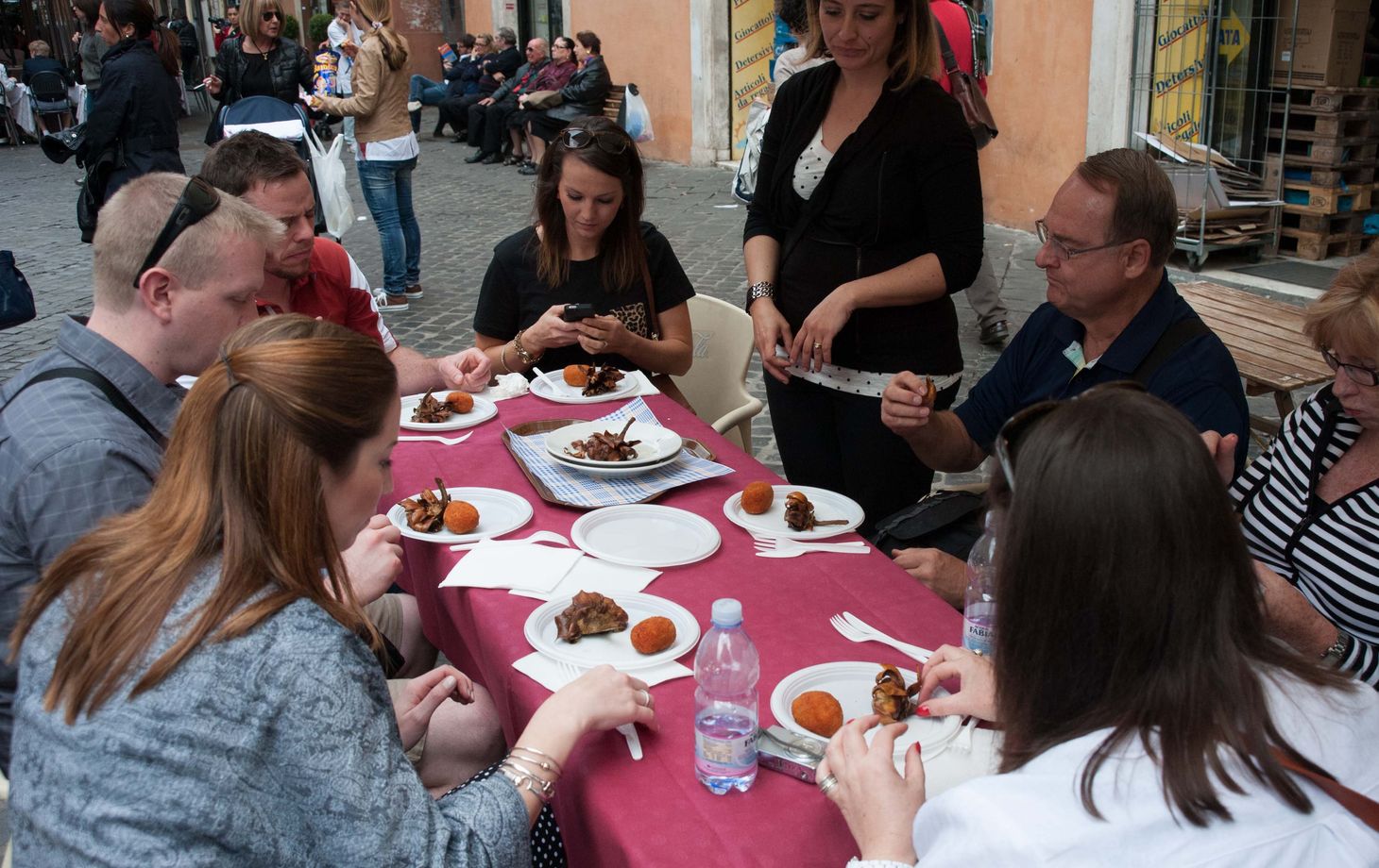 Food Tour of Rome with Campo De Fiori, Jewish Quarter and Trastevere