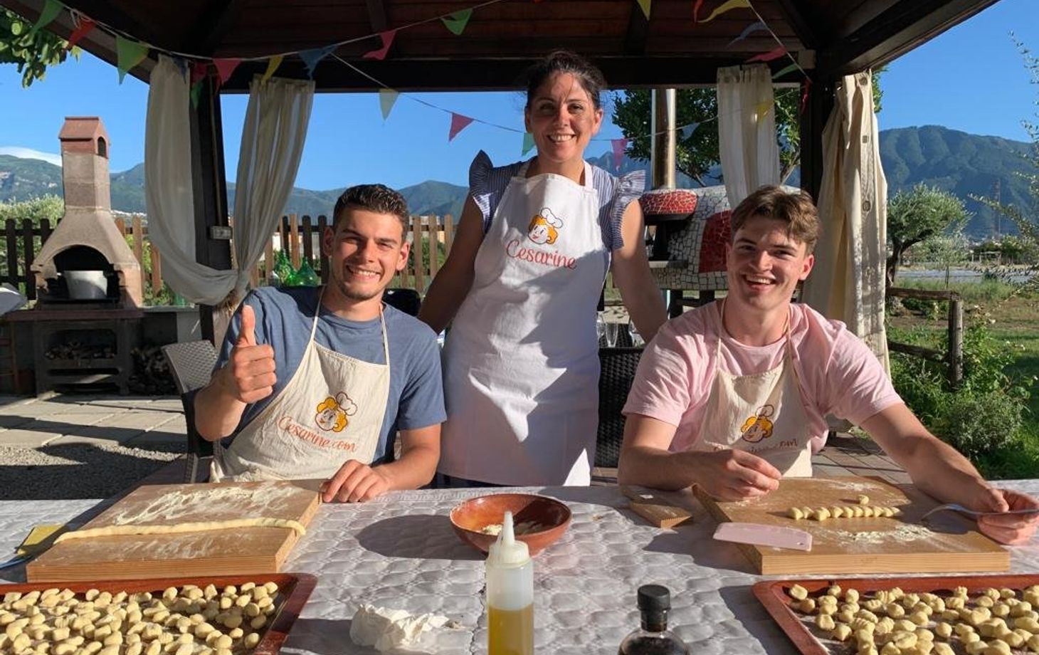 Pompei Pasta Culinary Class with Wine Tasting and Transfer Included