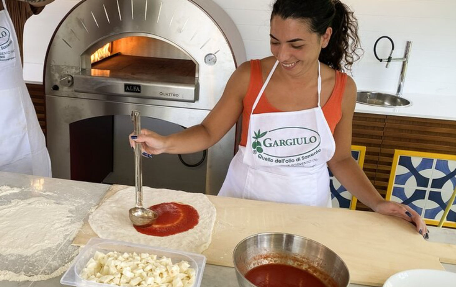 Sorrento Pizza Making Experience with Vesuvius Views