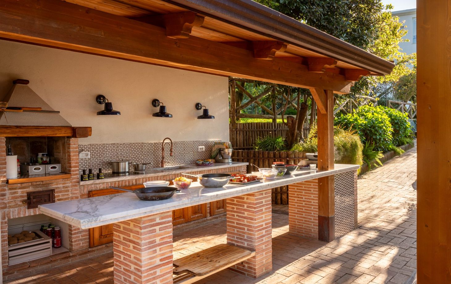 Zuid-Italiaanse keuken bij Villa del Barone aan de kust van Sorrento