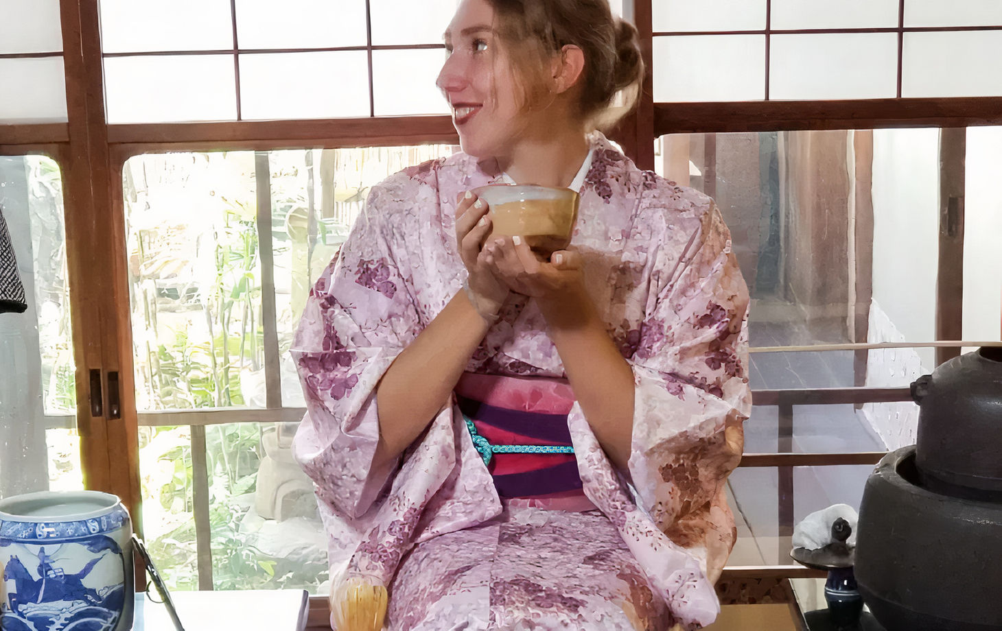 Table-Style Tea Ceremony at a 100-Year-Old Machiya in Kyoto