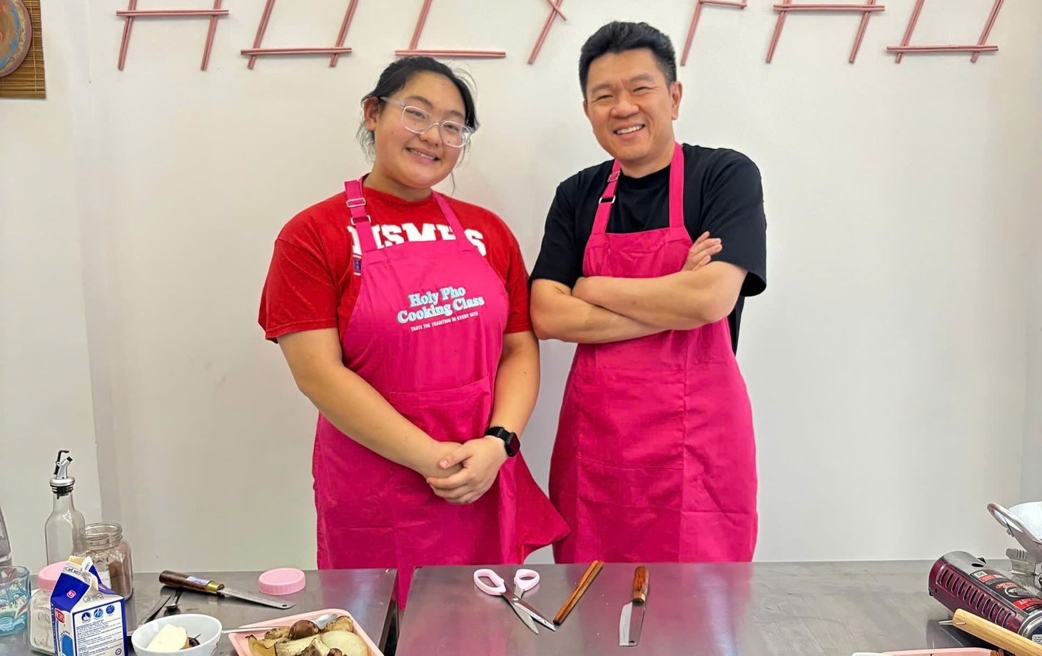 Taste of Saigon: Market Tour & Vietnamese Cooking in a Cozy Pink Kitchen