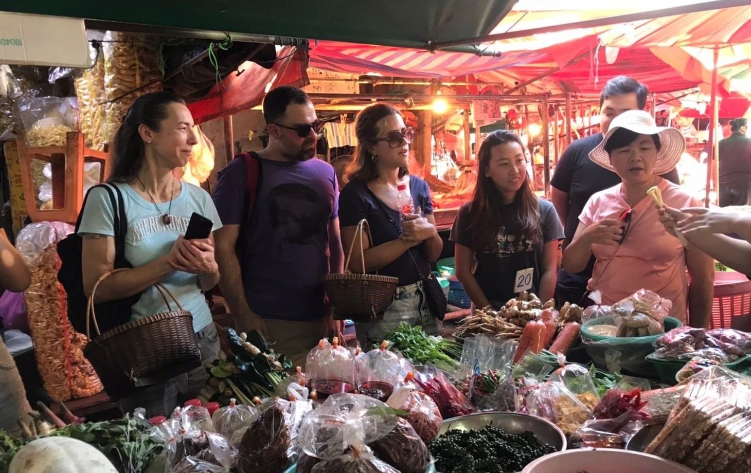 Thai Cooking Class with the Largest Market Visit and Tuk-Tuk Ride Back to School