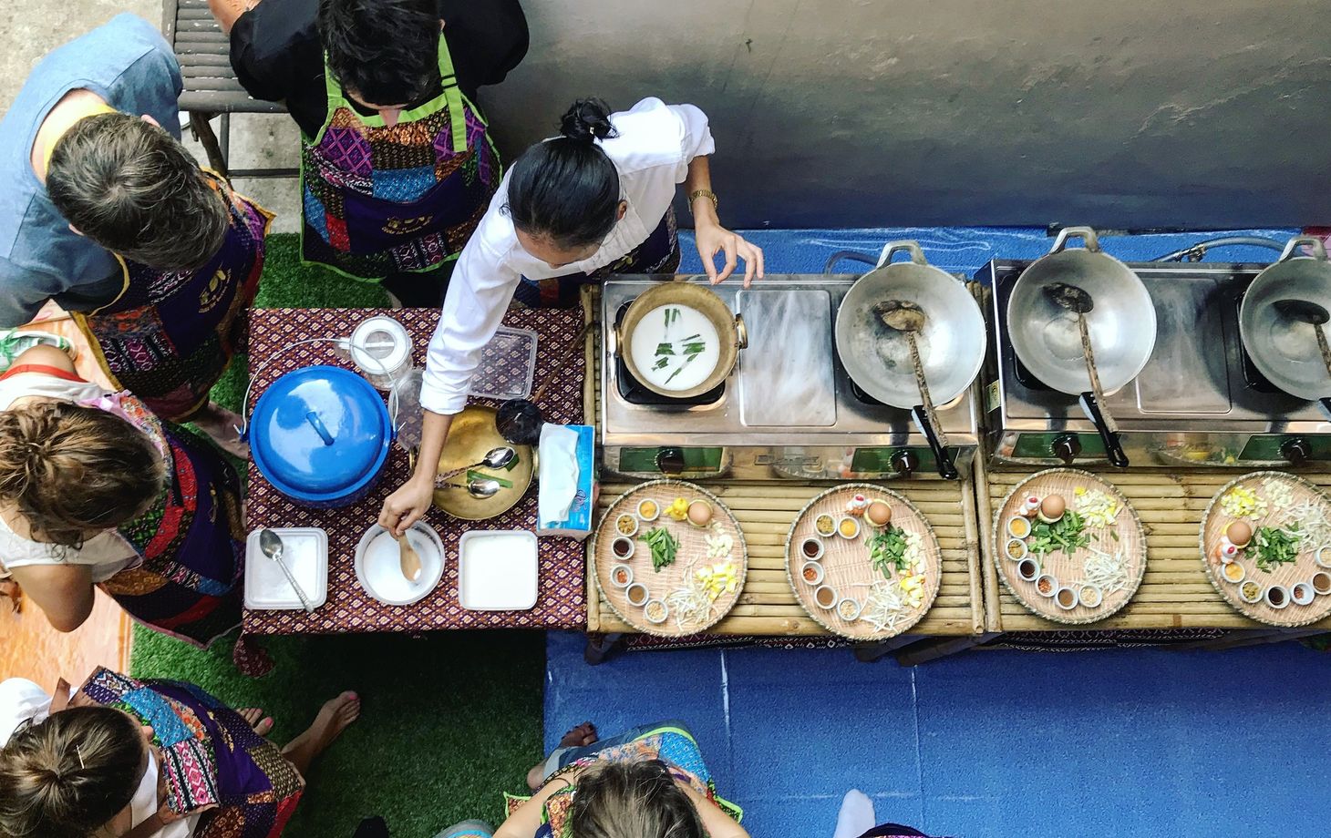 Authentic Thai Cooking in Traditional 100 Year Old House and Local Market Tour