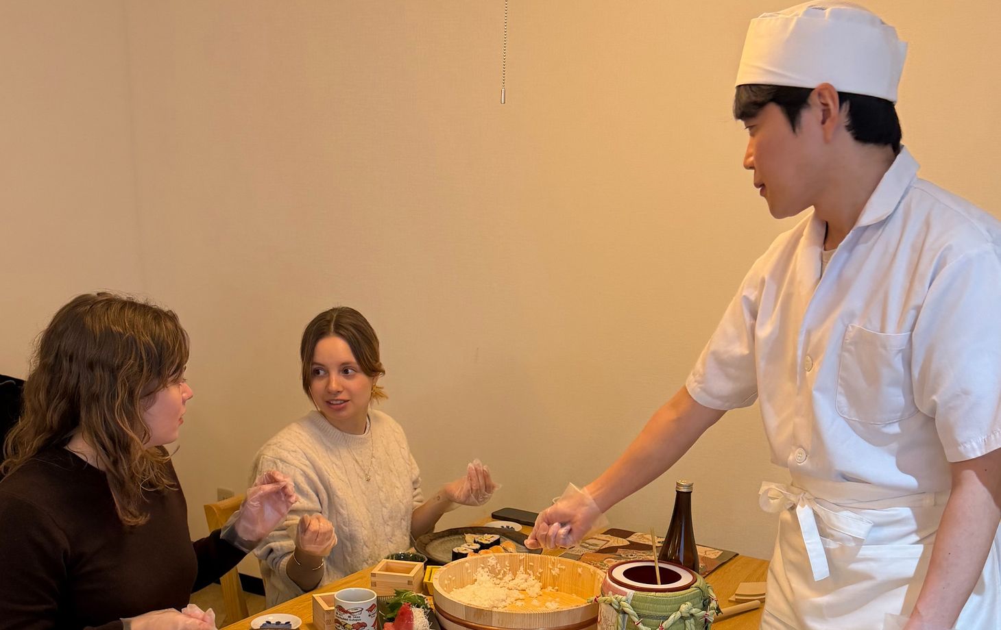 Tokyo Sushi-making: Sake Ceremony & Whisk Matcha