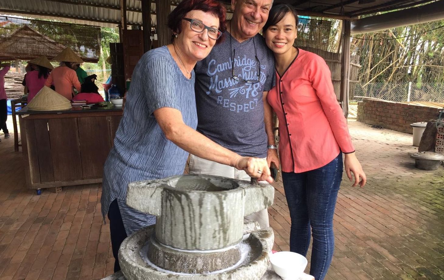 Tra Que Water Wheel Package 3 in 1 - Farming, Buffalo, Rice paper making and Cooking