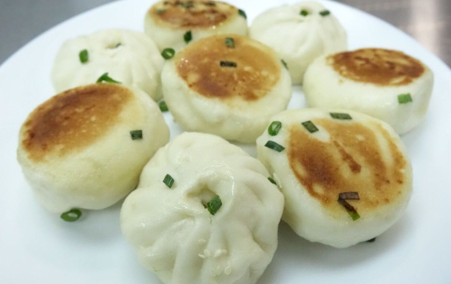Traditional Chinese Steamed Bun with Pork Fillings & Homemade Barbeque Pork