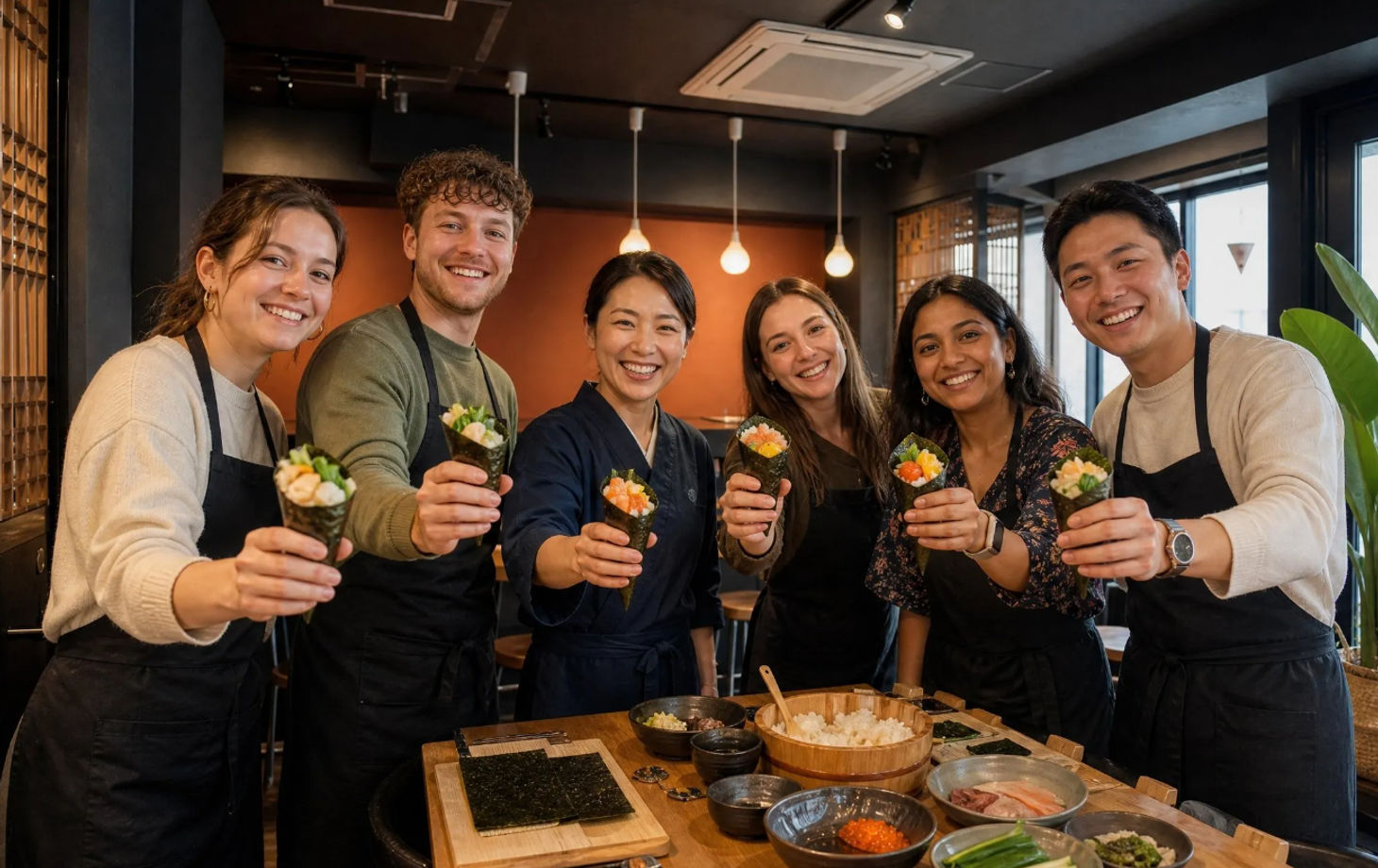 Tsukiji Temaki Sushi Party with Fresh Local Ingredients & Japanese Tea