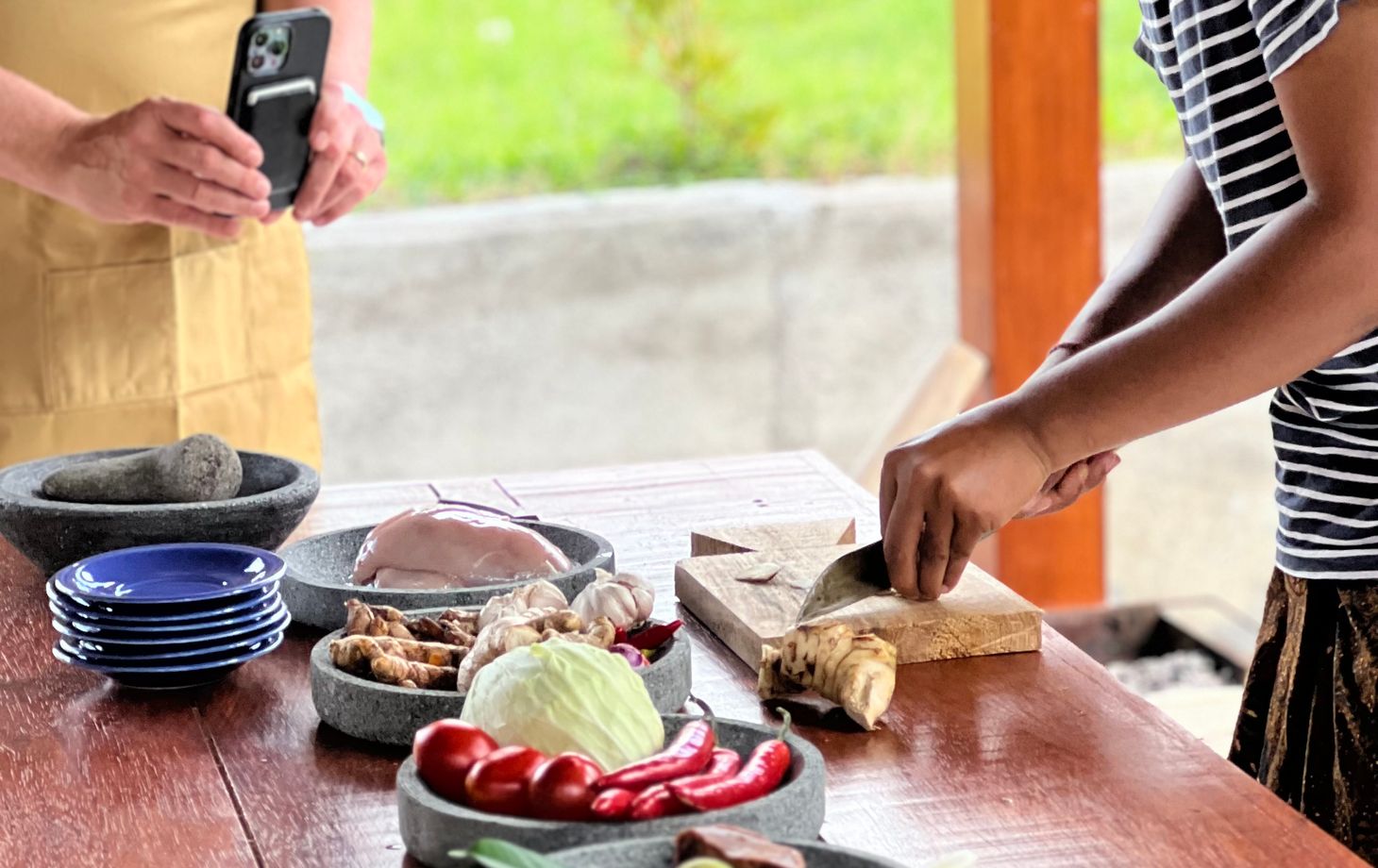 Balinese Cooking Class in Organic Farm with Traditional Market Tour