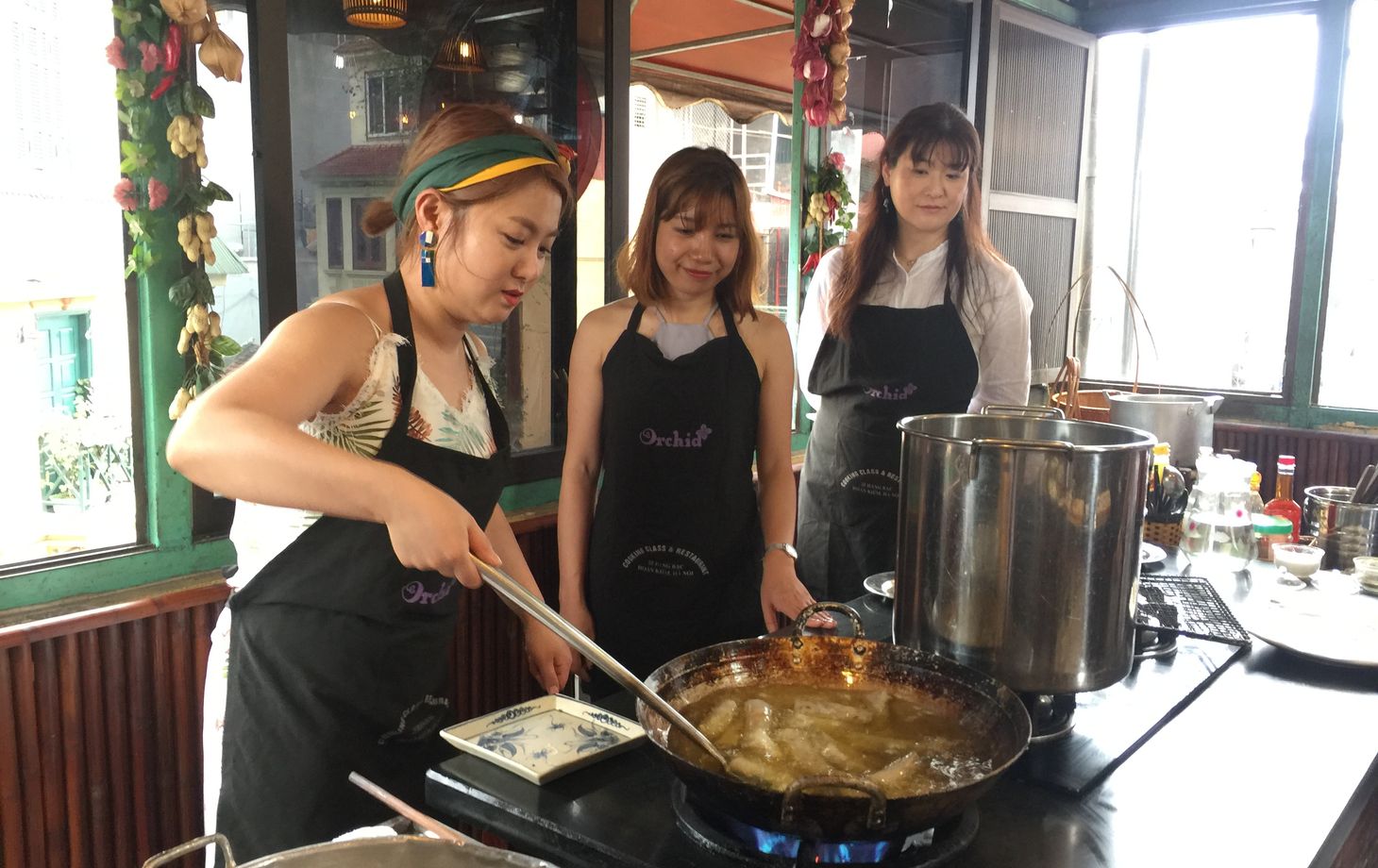 Interactive Vietnamese Cooking Class with Cyclo Tour and Market Tour