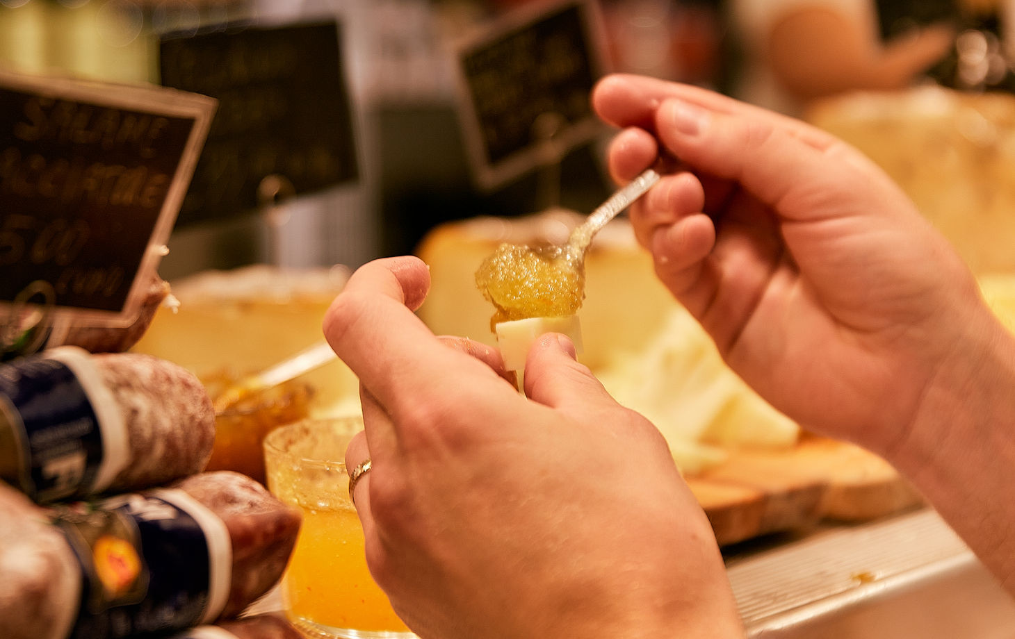 Tuscan Market Tour with Pasta Class, Tiramisu, and Wine Tasting