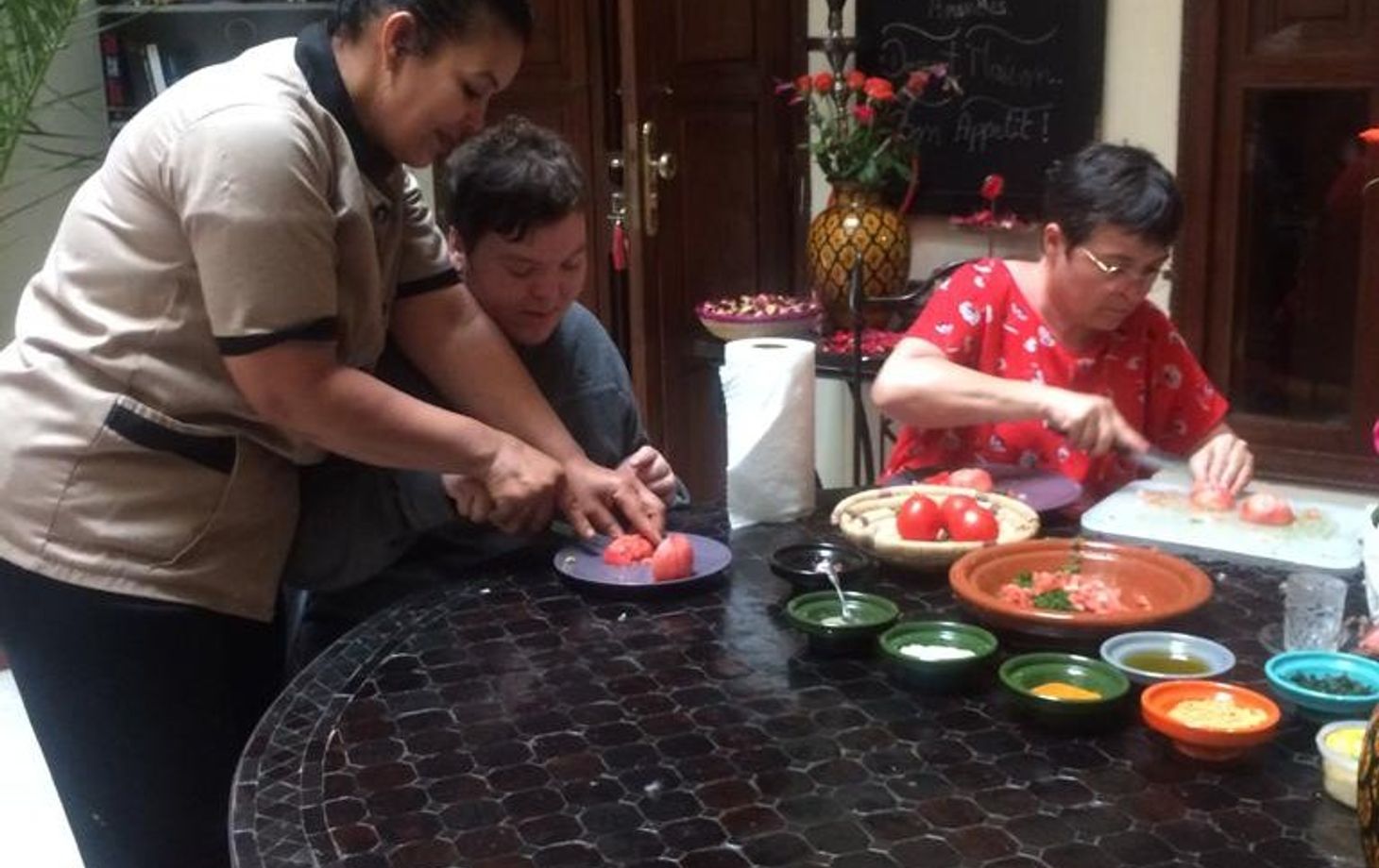 White Flowers Cooking Class at Medina with Local Family