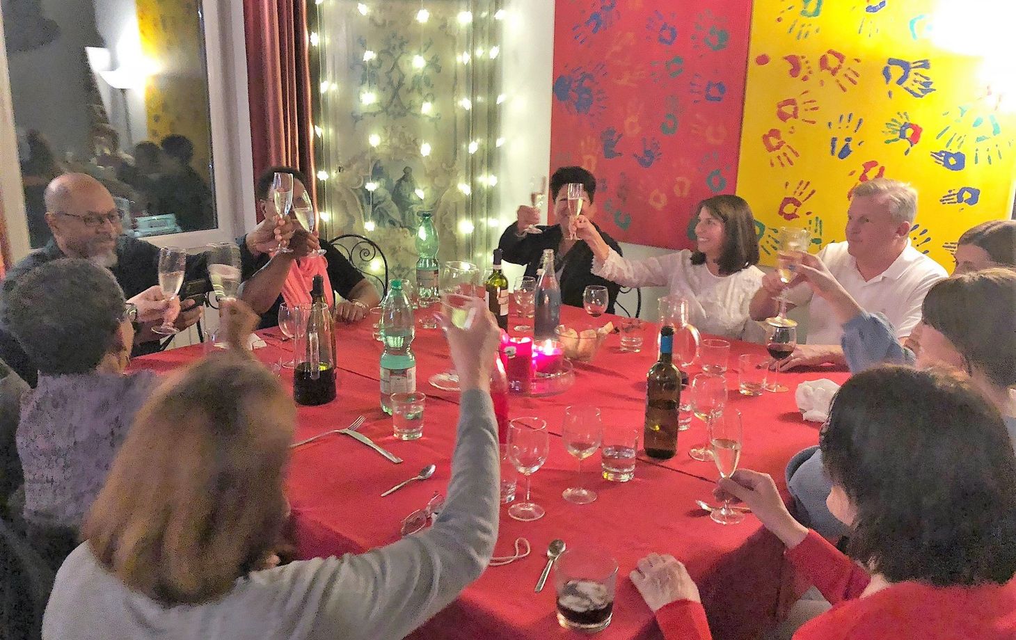 Wine and Dinner at Our Roman Home