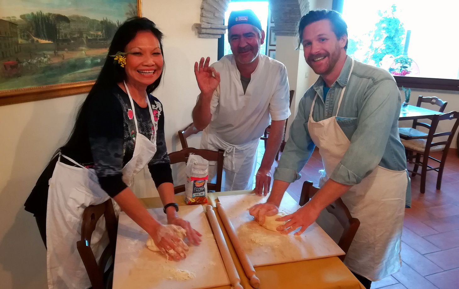 Pizza Making Class with Winery Tour & Tasting: Roman Adventure